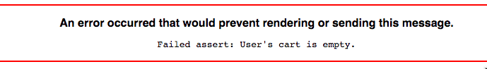 zephyr example - failed assert - user cart is empty